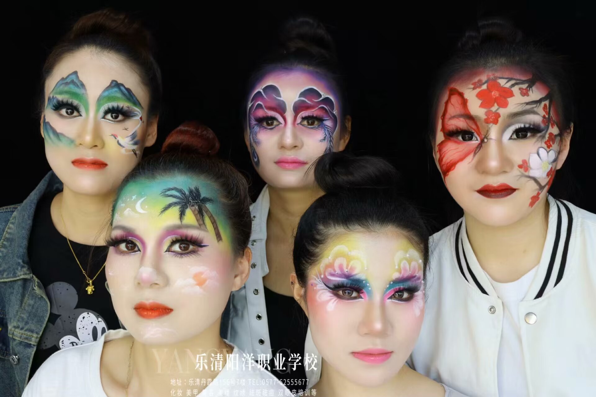 樂(lè)清哪里有學(xué)化妝？學(xué)生創(chuàng)意彩繪妝容作品